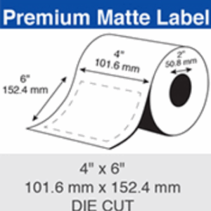 Epson Inkjet Label Roll 101.6mm x 152.4mm x 50mm Core (6 Rolls of 200) Paper Matte C35MD003