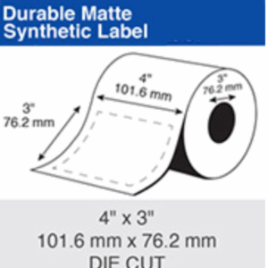 Epson Inkjet Label Roll 101.6mm x 76.2mm x 76mm Core (1 Roll of 1,500) Synthetic C60CD002