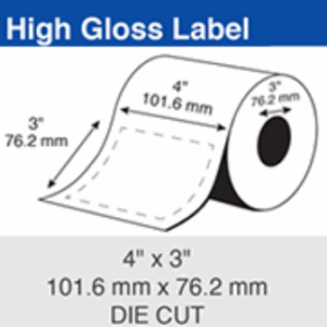 Epson Inkjet Label Roll 101.6mm x 76.2mm x 76mm Core (2 Rolls of 1,500) Paper Gloss C60GD002