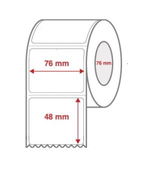 L16936 76mm x 48mm label industrial TT