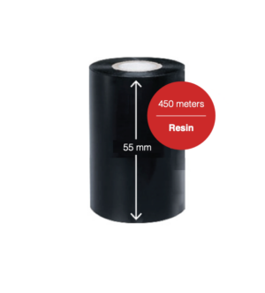 R55300ARX7 55mm 450m Resin Labelmate Ribbon 110mm x 450m v3