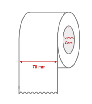 8107 70mm wide InkJet Label Roll Continuous 1