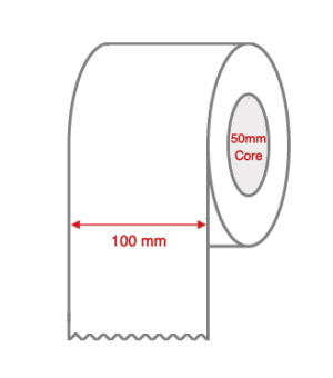 8113 100mm wide InkJet Label Roll Continuous 1